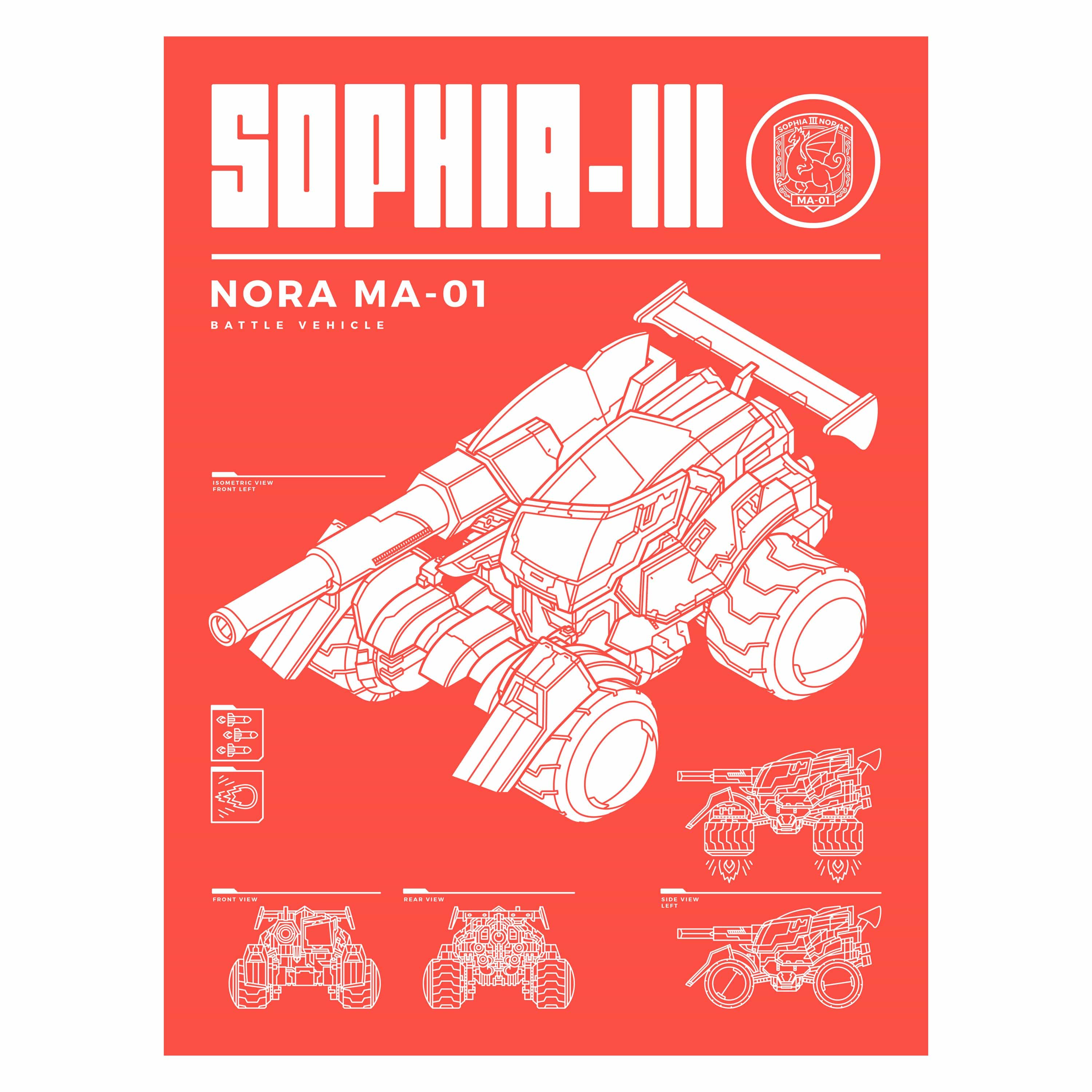 Blaster Master Zero - SOPHIA-III Print