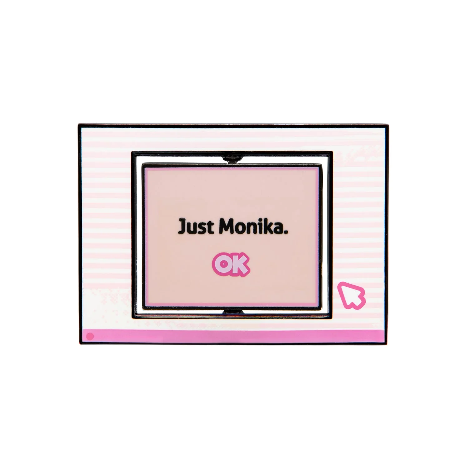 Doki Doki Literature Club - Just/Delete Monika Flip Pin - Image 2