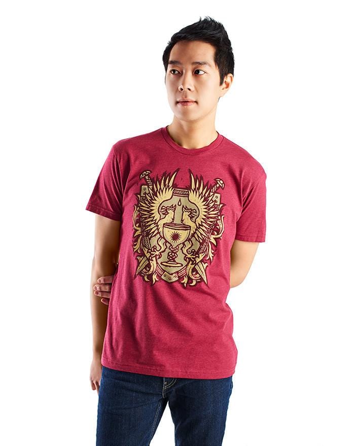 Dragon Age - Grey Warden Heraldry Tee - Red - Image 2