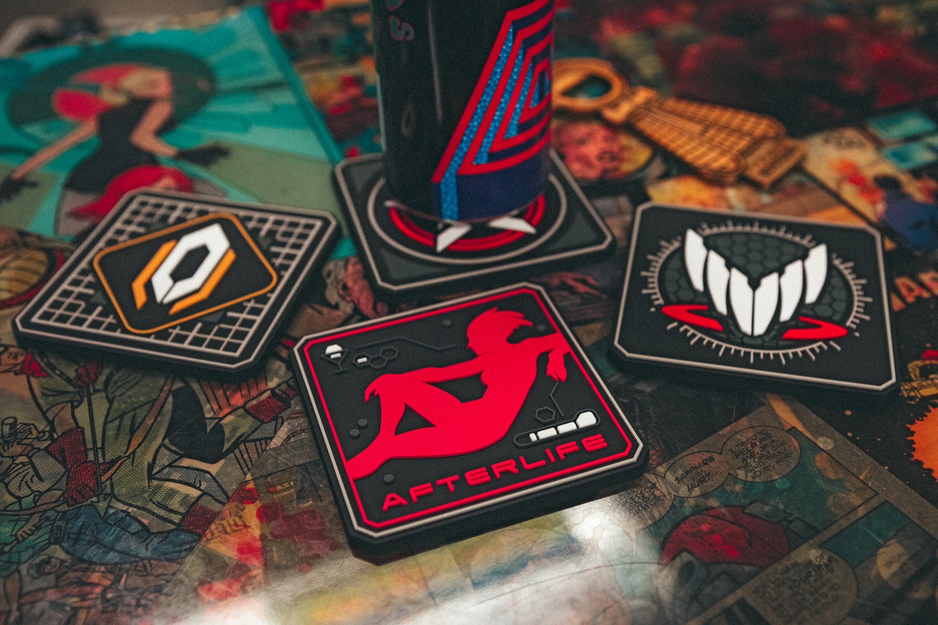 Mass Effect - Renegade Silicone Coaster Set - Image 2