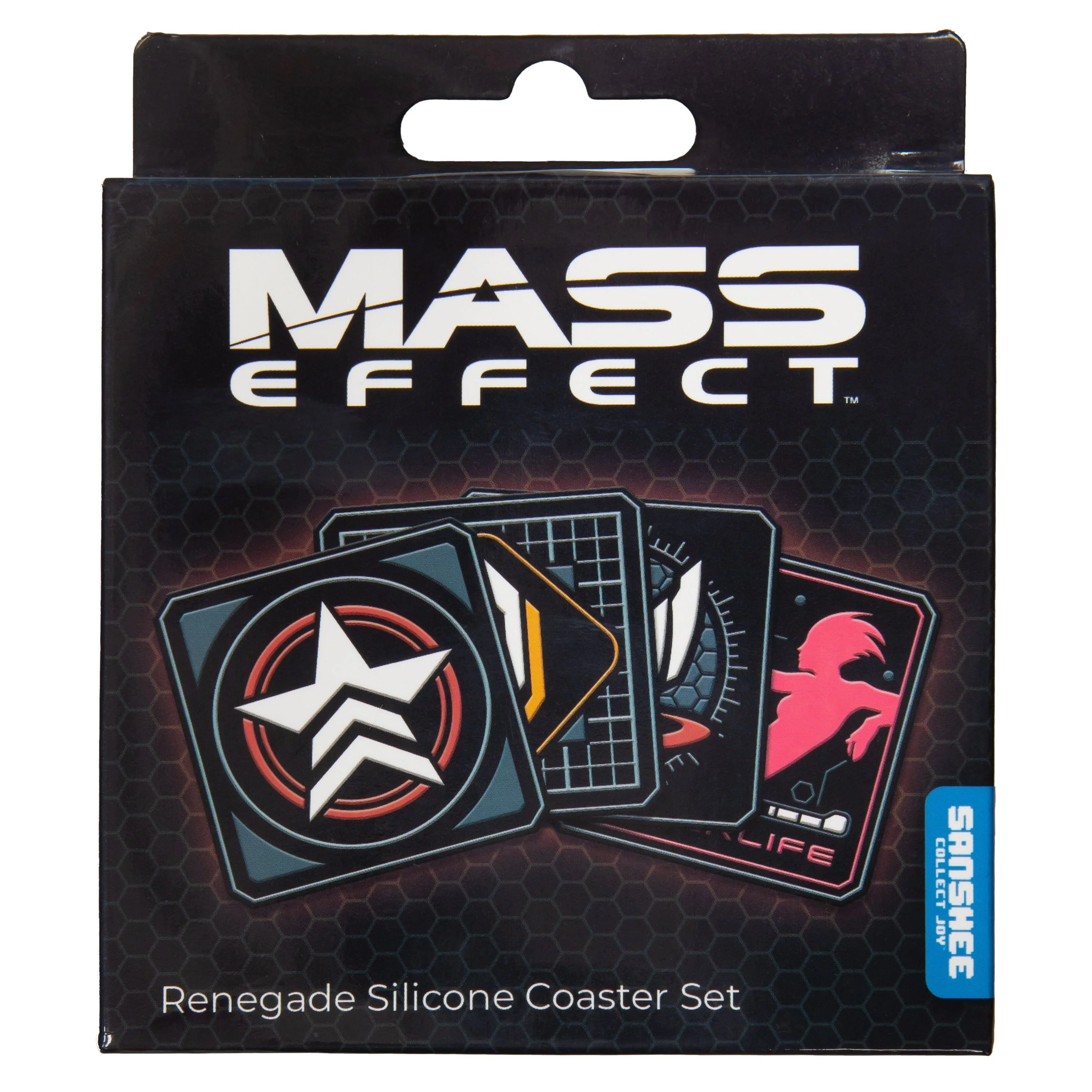 Mass Effect - Renegade Silicone Coaster Set - Image 7