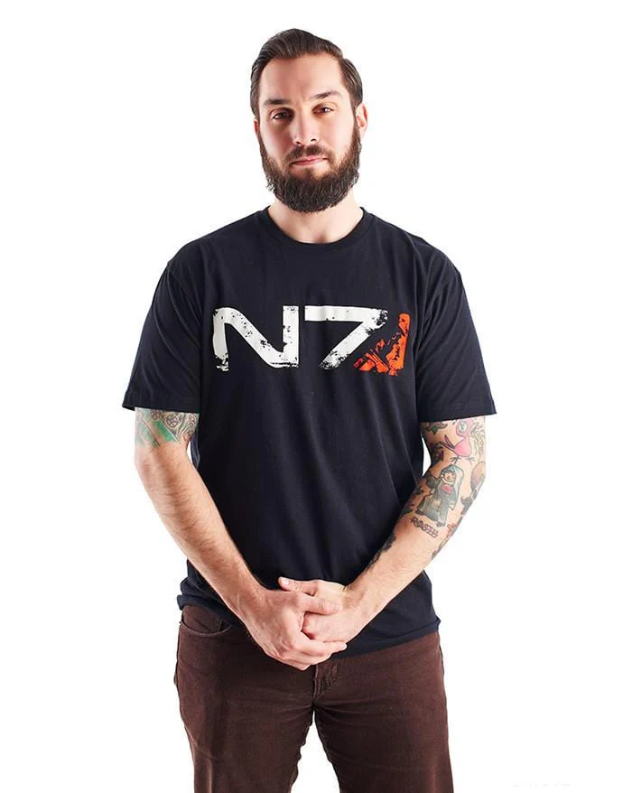 Mass Effect - N7 Commander Male-Shep Tee - Image 2